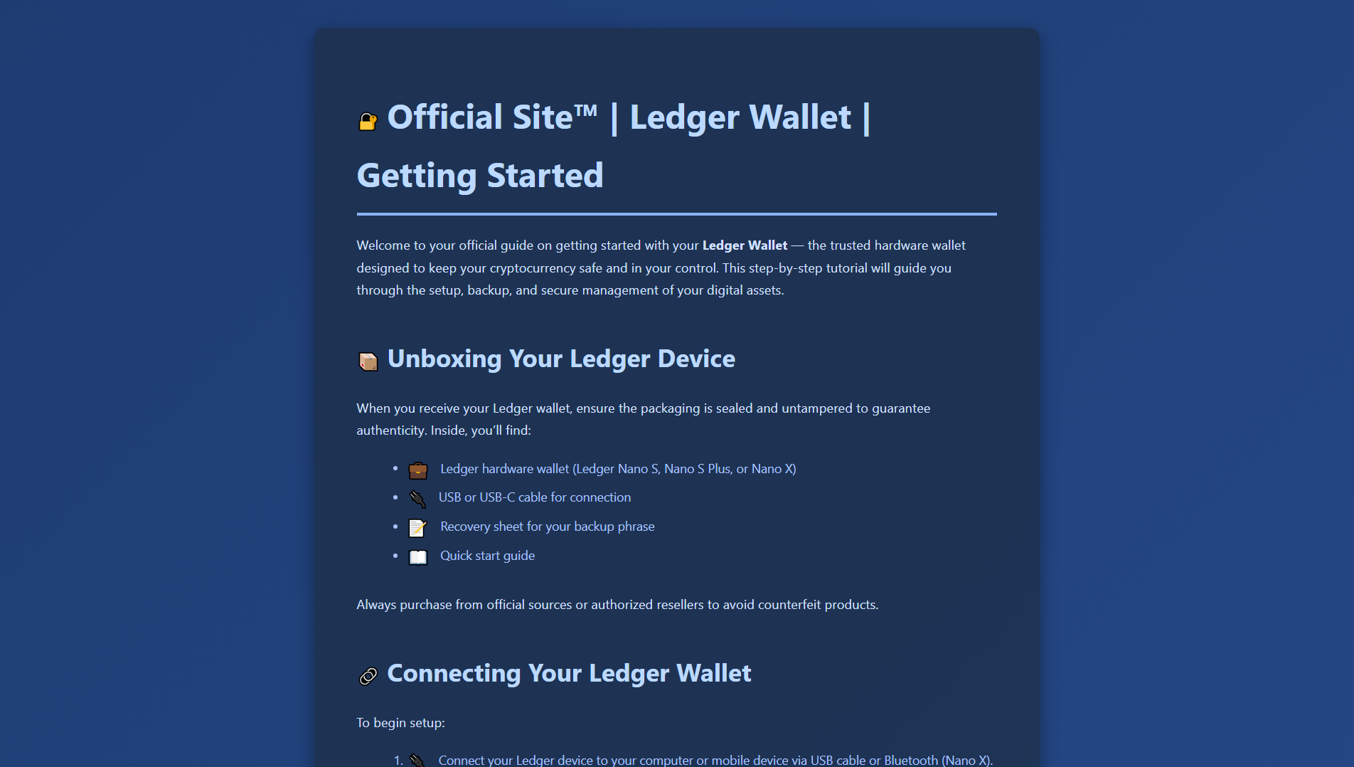 Screenshot of ldgor-wallet-docs.pages.dev