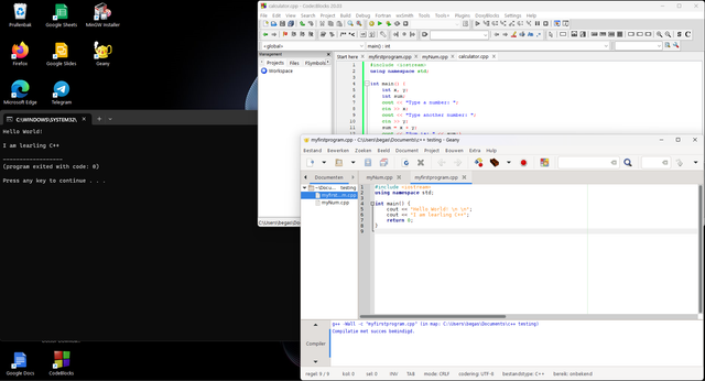 Code-Blocks-Geany-cpp