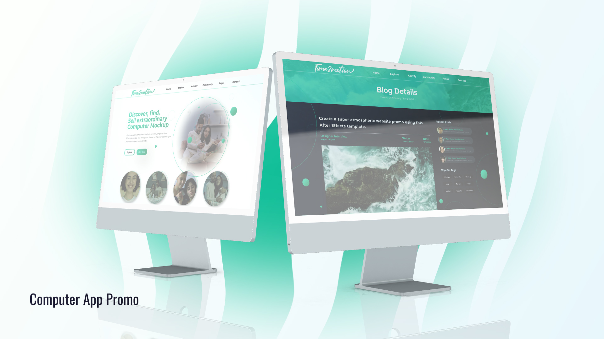 Web Desktop Promo Mockup Web Desktop Promo Mockup