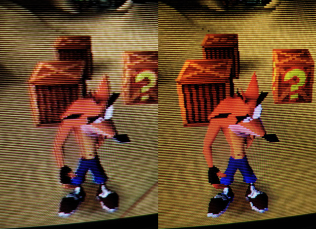PS1 Composite vs RGB (Sony PVM-14m2e)
