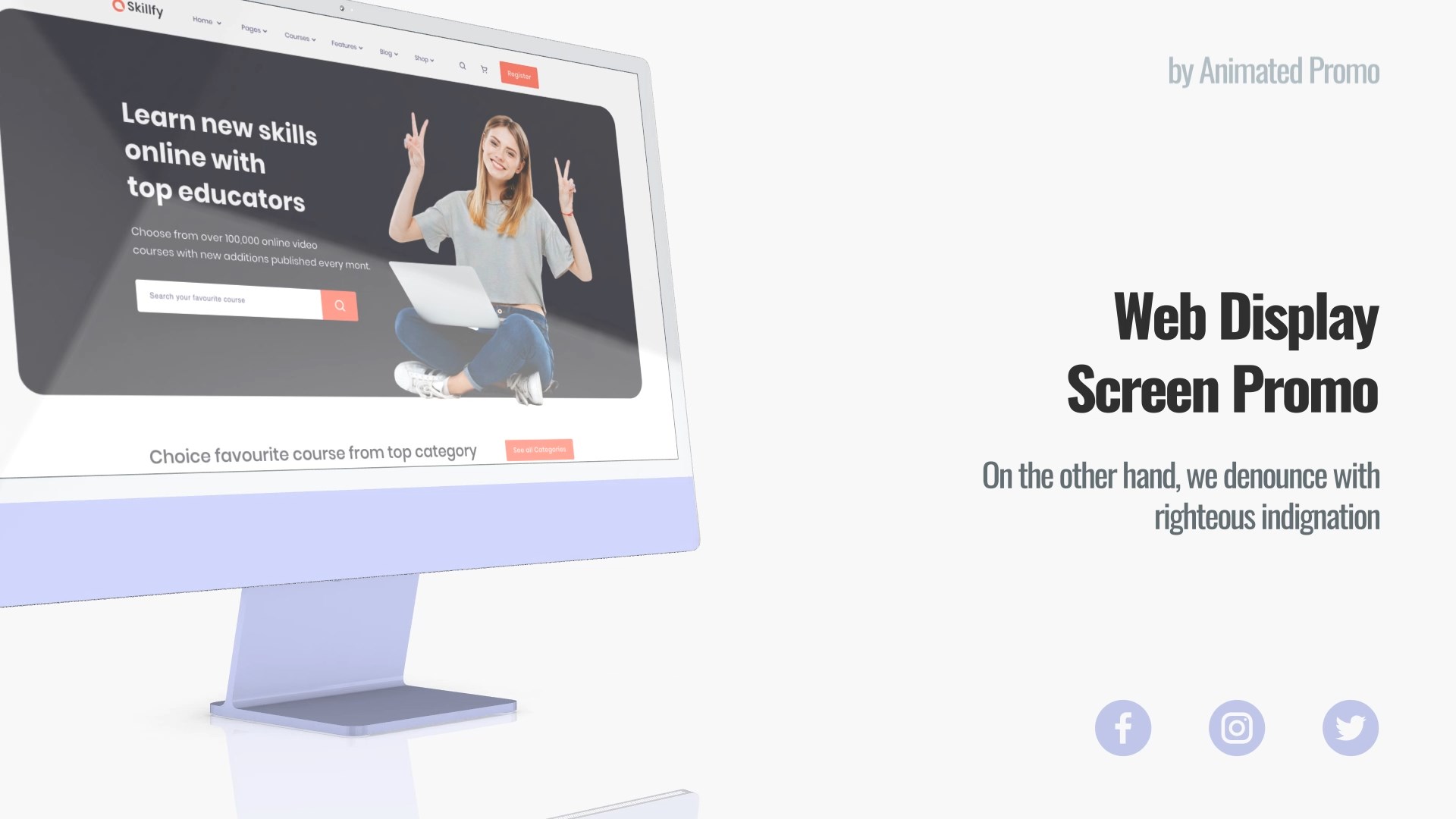 Website Screen Desktop Computer Mockup Website Screen Desktop Computer Mockup