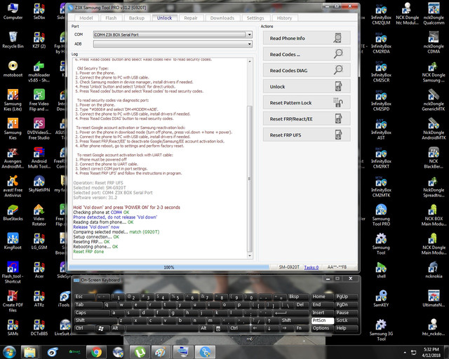 reset frp ufs