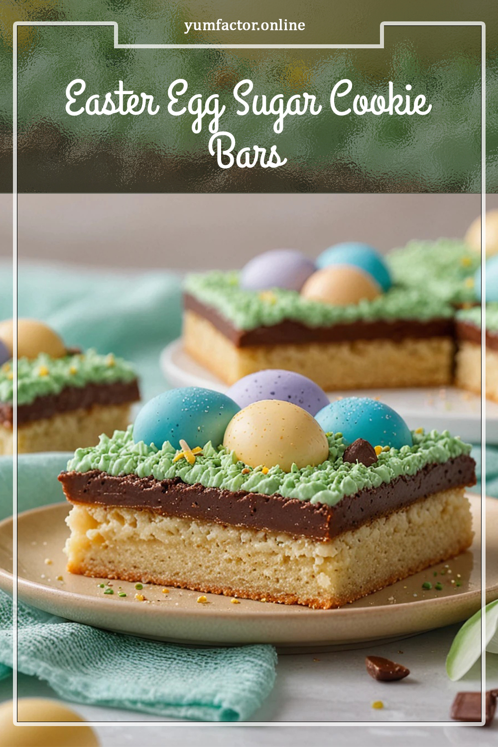 Easter Egg Sugar Cookie Bars