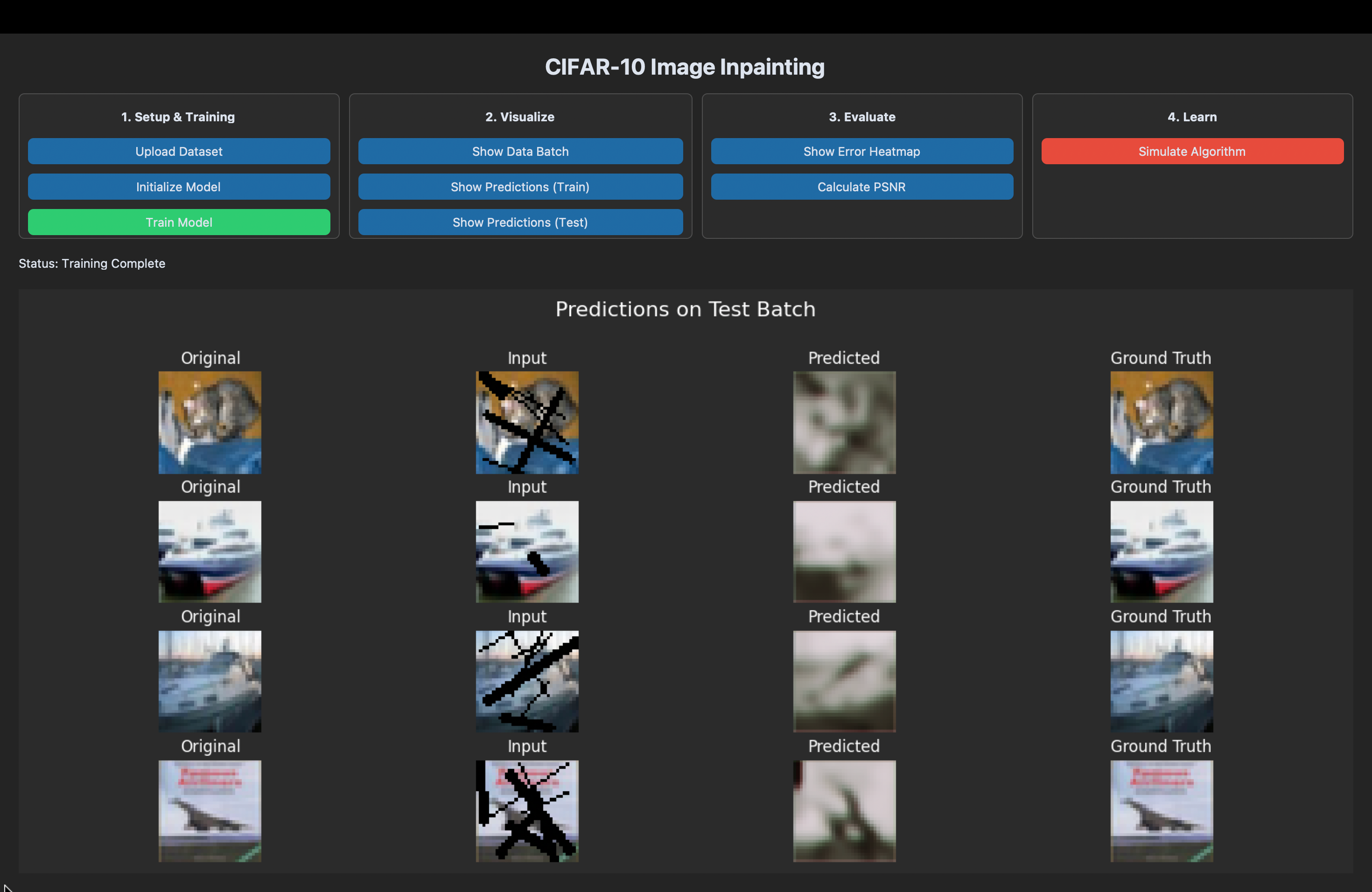 Image Inpainting Using Deep Learning Architectures: PConv and GAN