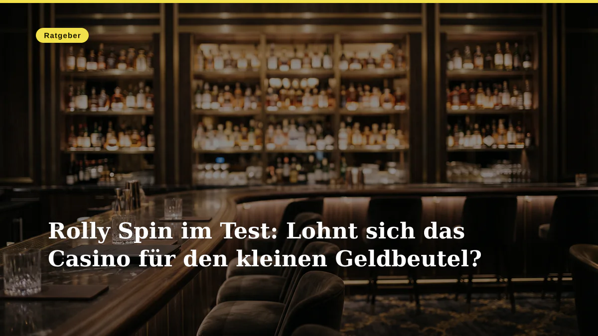 Rolly Spin im Test: Lohnt sich das Casino für den kleinen Geldbeutel?