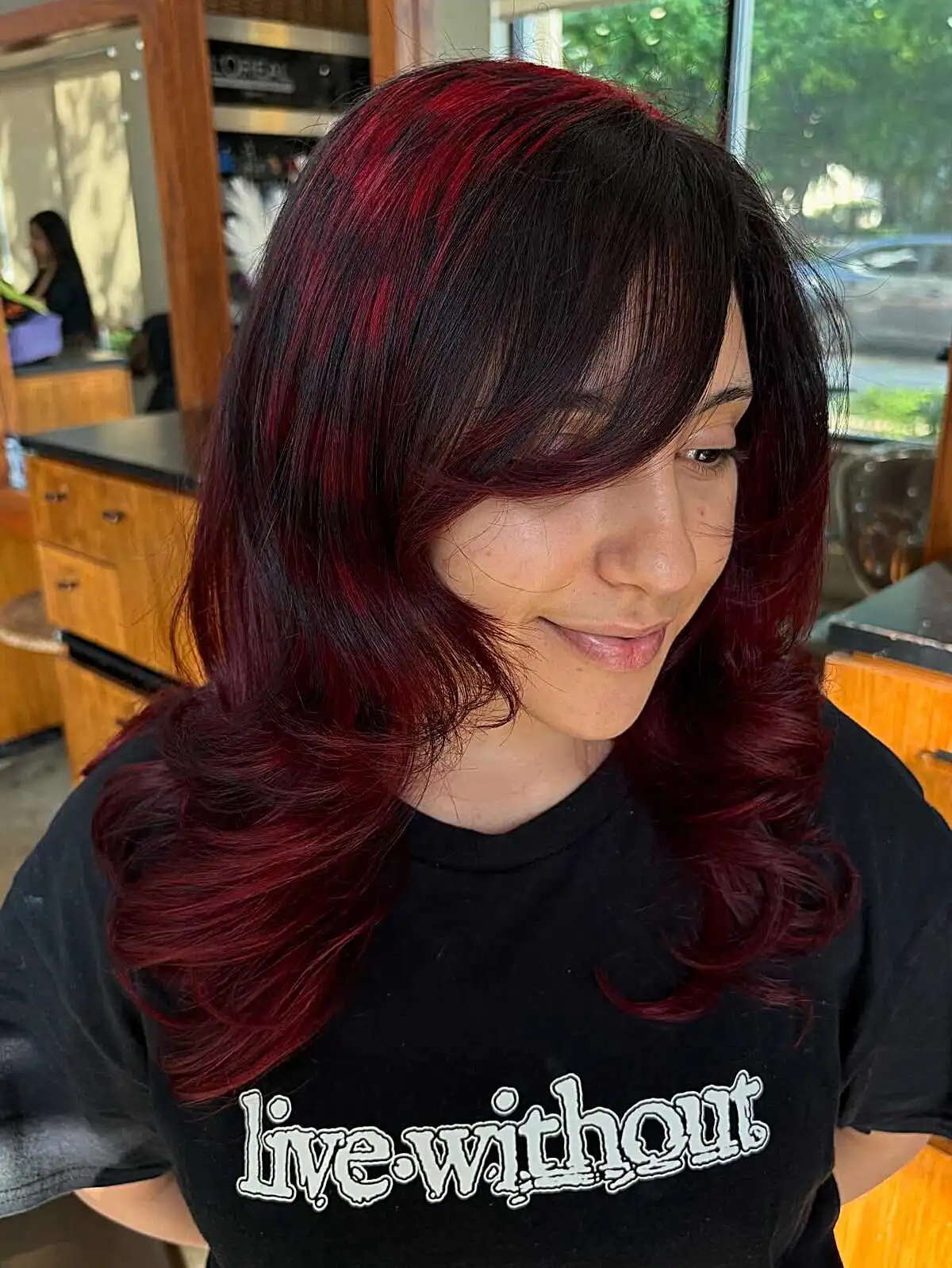 Edgy Side Bangs for a Cool Look