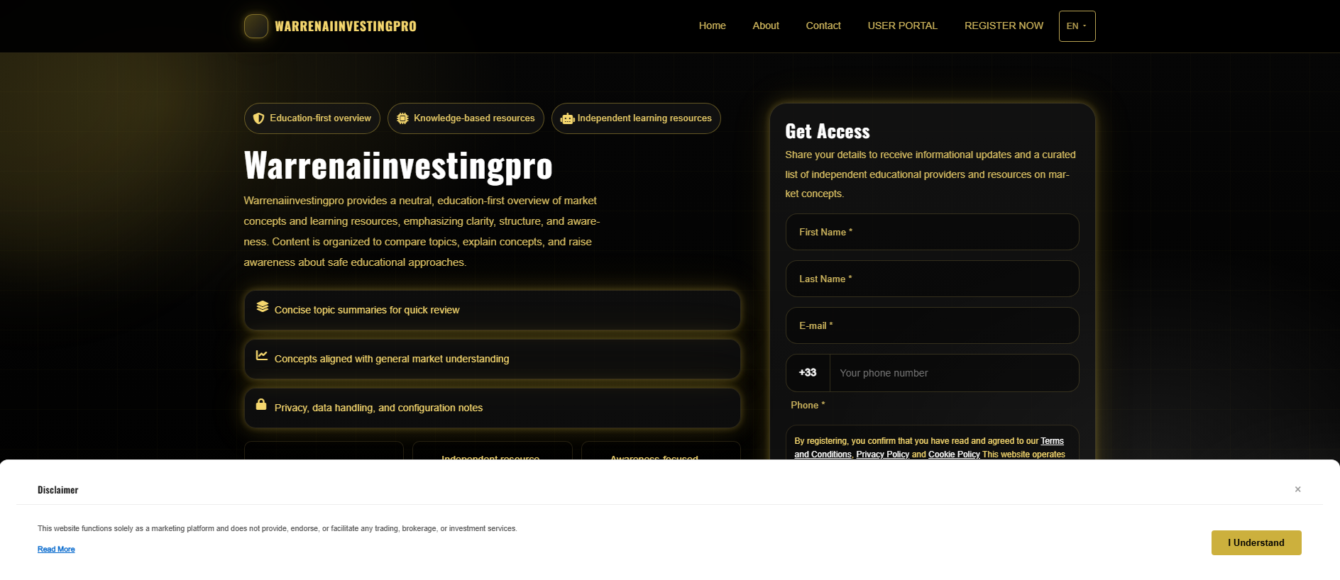Stored capture of warrenaiinvestingproplatform.com
