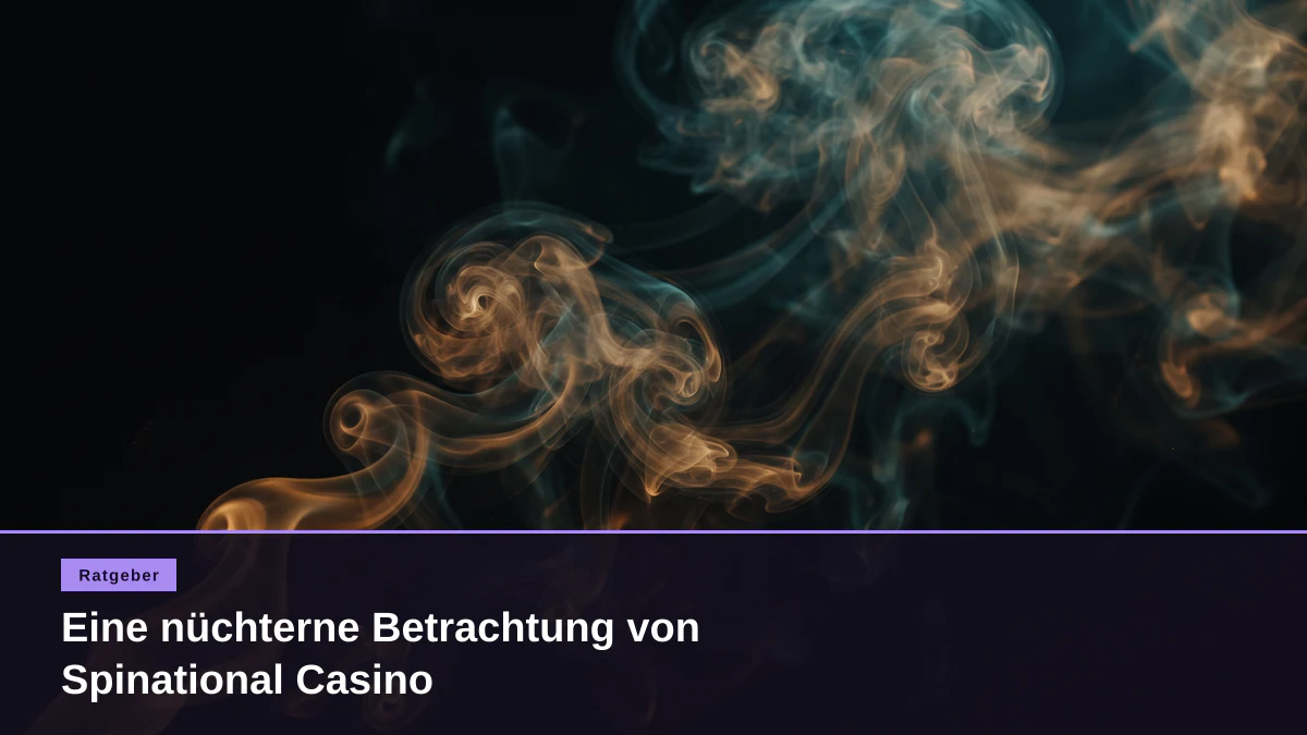 Eine nüchterne Betrachtung von Spinational Casino