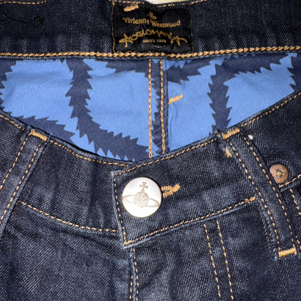 Vivienne Westwood Men's Navy and Blue Jeans