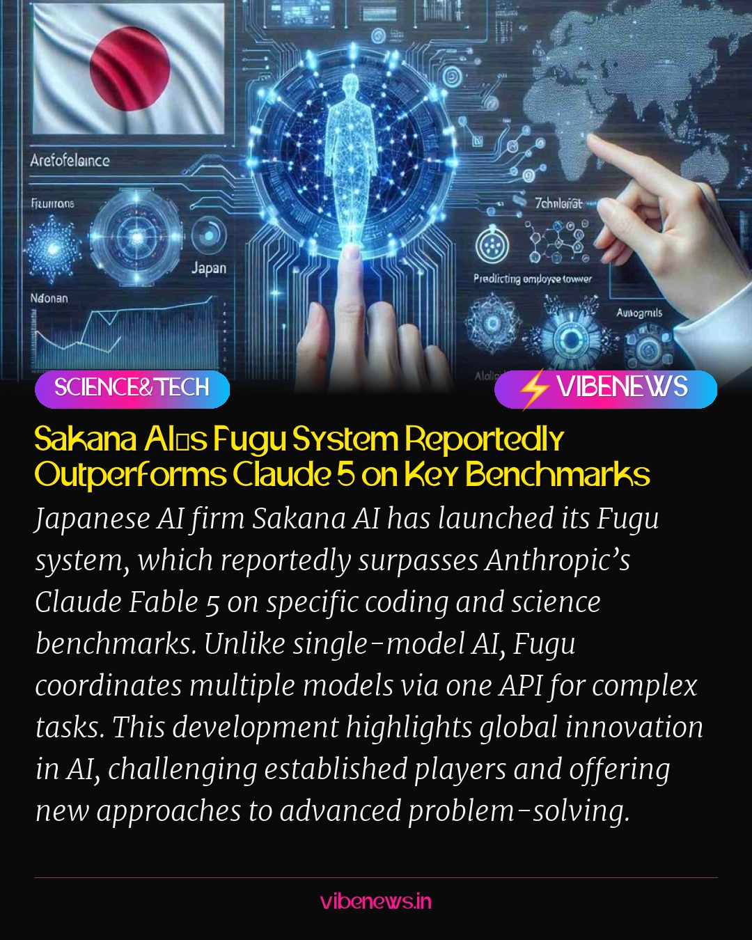 Sakana AI’s Fugu System Reportedly Outperforms Claude 5 on Key Benchmarks
