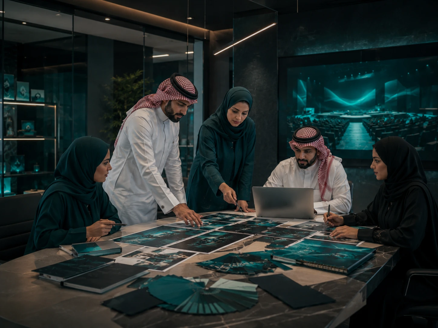 كوادر سعودية من فريق المنظور الثالث