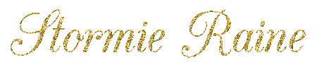 Stormie Raine Script Glitter