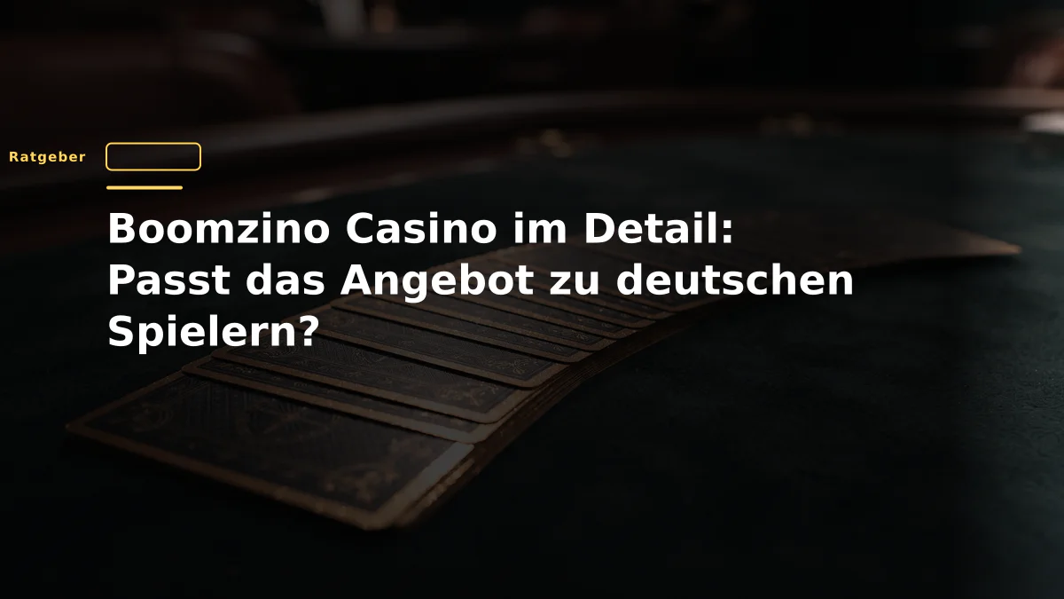 Boomzino Casino im Detail: Passt das Angebot zu deutschen Spielern?