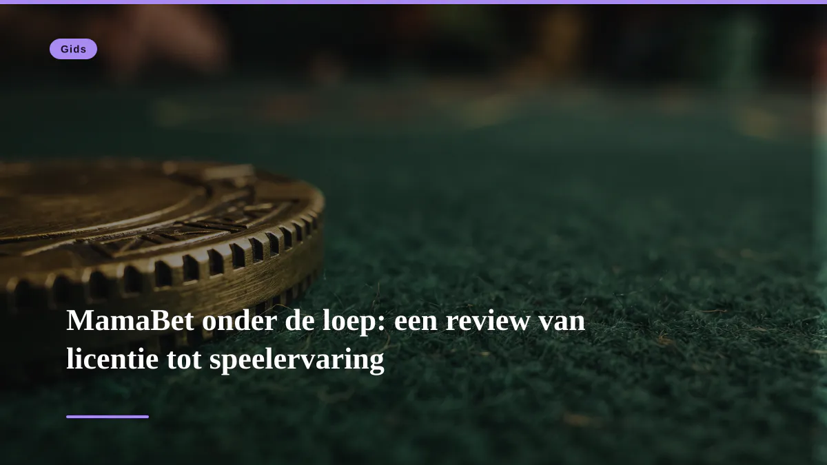 MamaBet onder de loep: een review van licentie tot speelervaring