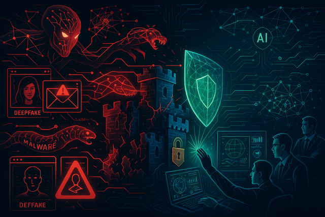 Illustration for the article: AI-Powered Cyber Threats: The New Frontier of Digital Warfare