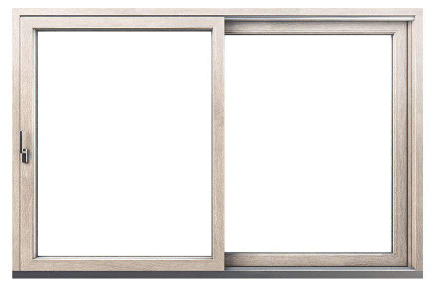 WDS SL 76 Schiebesystem Creme Holzoptik