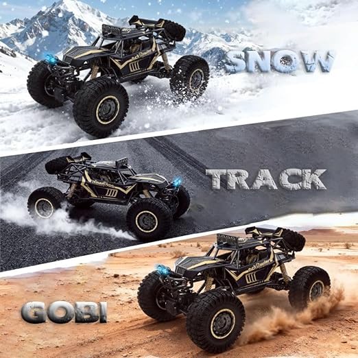 1:8 Scale RC Rock Crawler 4WD Remote Control Monster Truck for Adults – Heavy Duty Metal Off Road RC Car with High Torque Motor, All Terrain Tires, Matte Black. photo 3