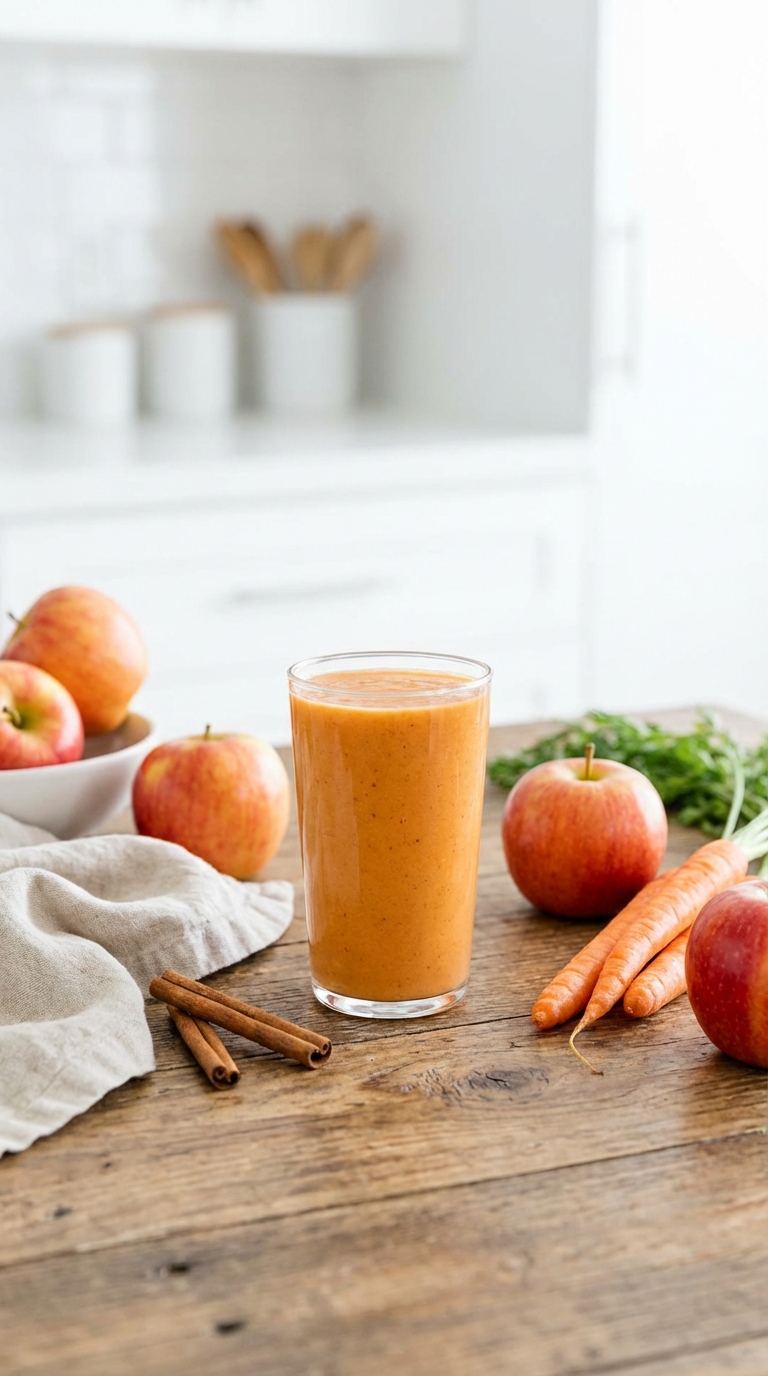 Spiced Apple Carrot Kick — Glowing Skin in 10 Minutes