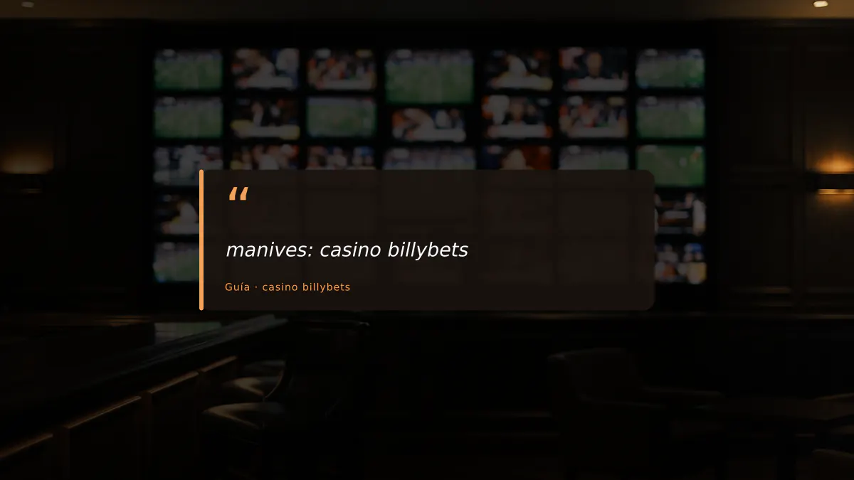 manives: casino billybets