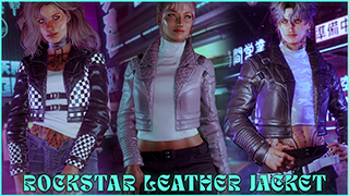 LOV3CVLT'S Rockstar Leather Jacket - Masc V Fem V - AXL Clothing