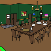 dining room on