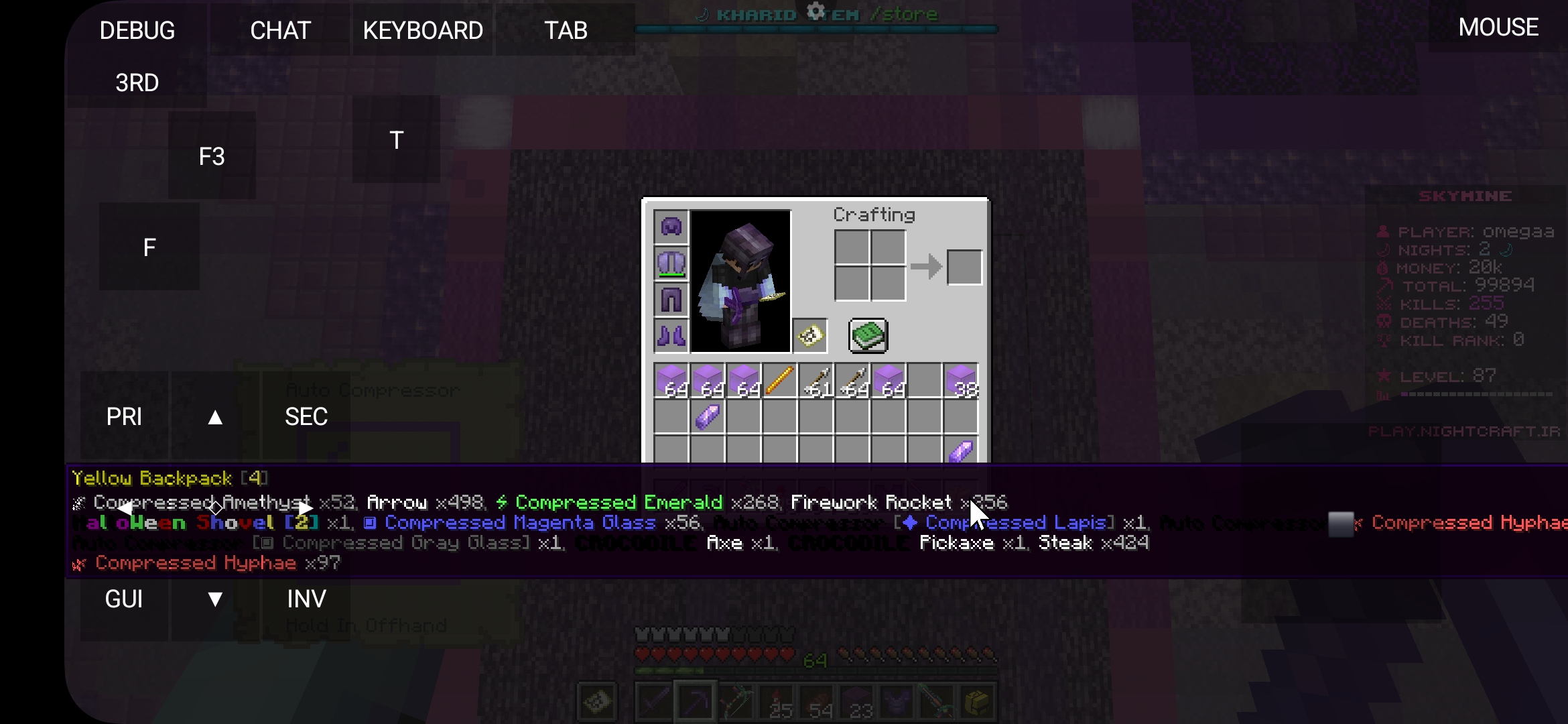 minecraft java edition running on phone using pojav... Screenshot ۲۰۲۵۱۲۲۰ ۰۷۲۸۲۵ Pojav Launcher (Minecraft Java Edition for ...