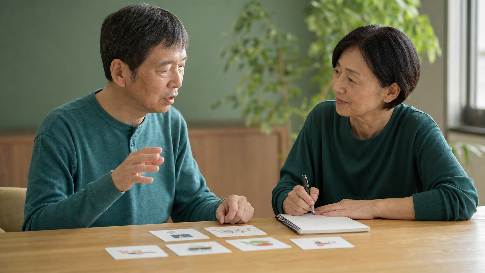 失語に配慮した一対一の対話