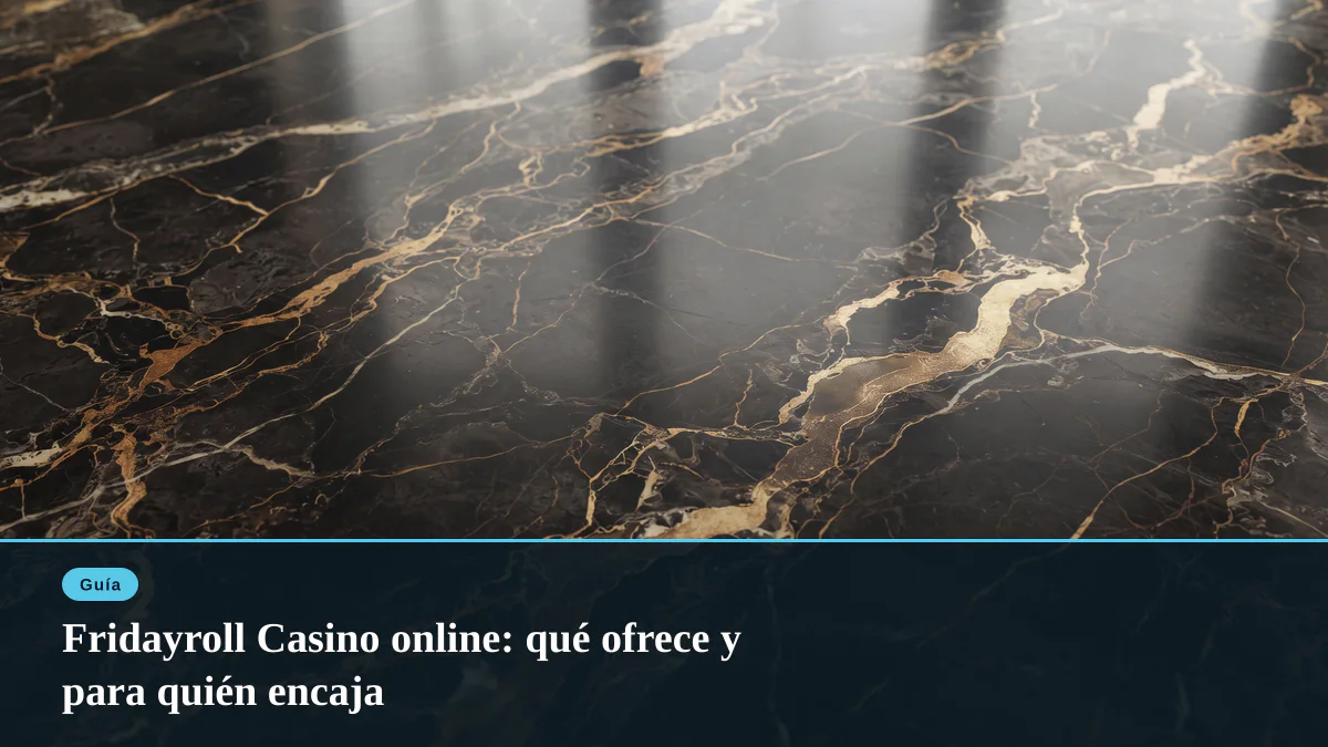 Fridayroll Casino online: qué ofrece y para quién encaja
