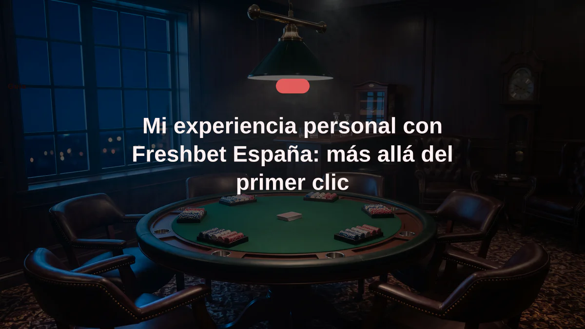 Mi experiencia personal con Freshbet España: más allá del primer clic