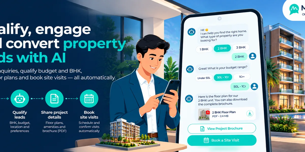 Real Estate WhatsApp Chatbot: Lead Qualification, Site-Visit Drip & Launch Broadcasts — detail