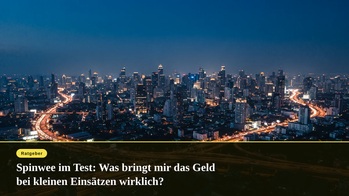 Spinwee im Test: Was bringt mir das Geld bei kleinen Einsätzen wirklich?
