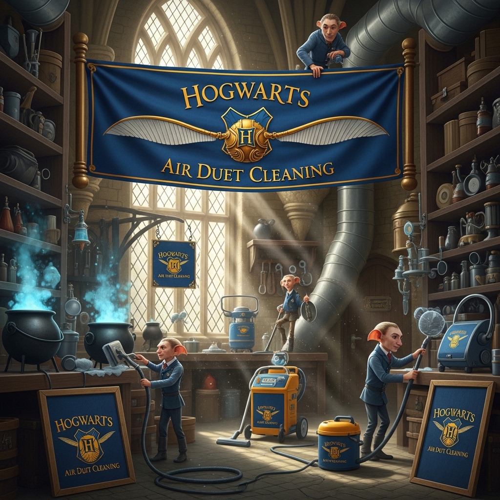 Hogwarts Air Duct Cleaning Logo