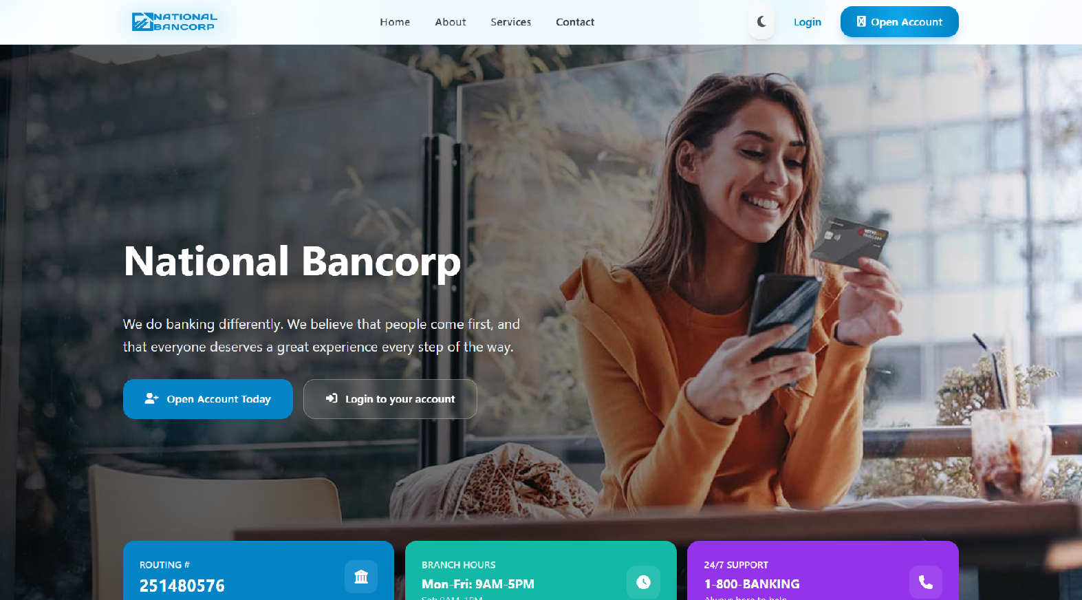 Stored capture of national-bancorp.com