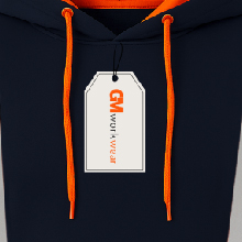 Drawstring hood and neckline detail