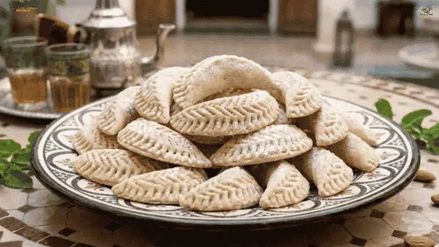 Moroccan Kaab El Ghazal Almond Cookies Authentic Kaab El Ghazal Moroccan almond cookies filled with almond paste