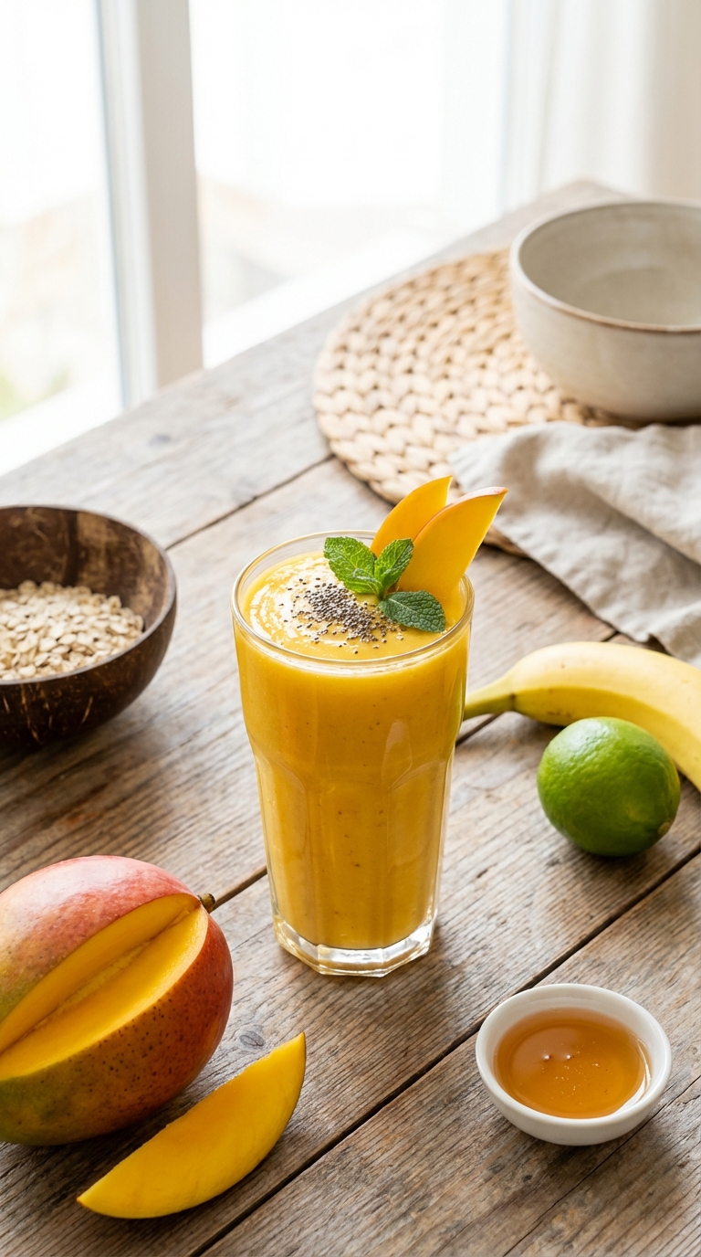 Tropical Mango Paradise — A Quick Healthy Smoothie Recipe