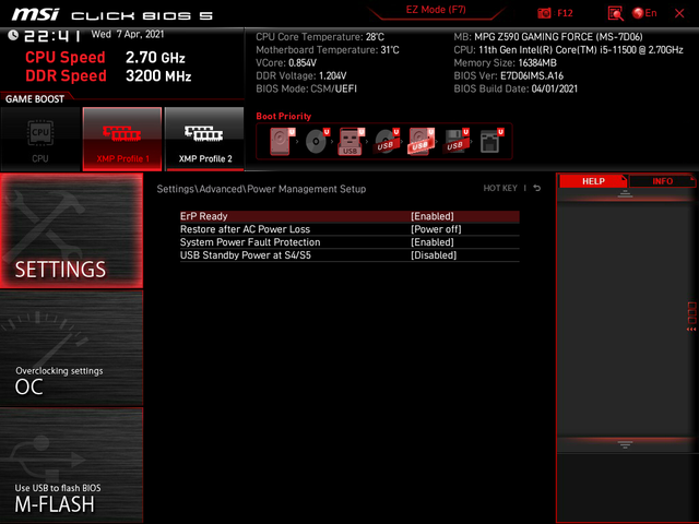 BIOS-ErP
