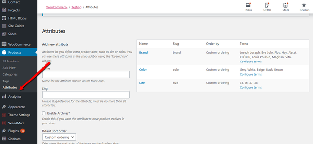 Attributes