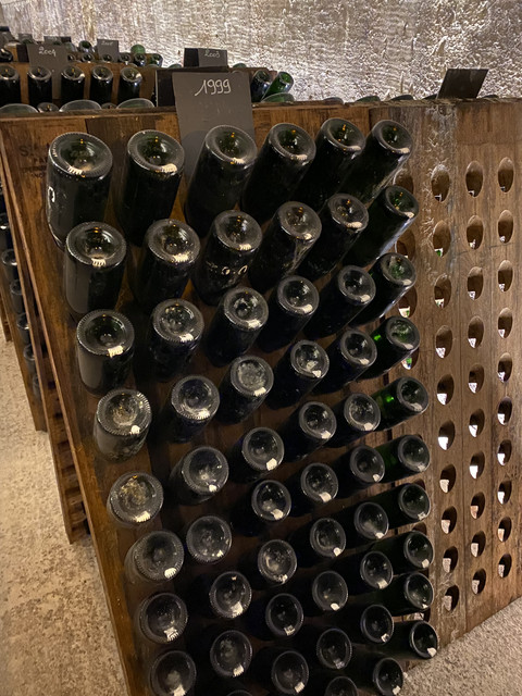 Bouteilles en vieillissement