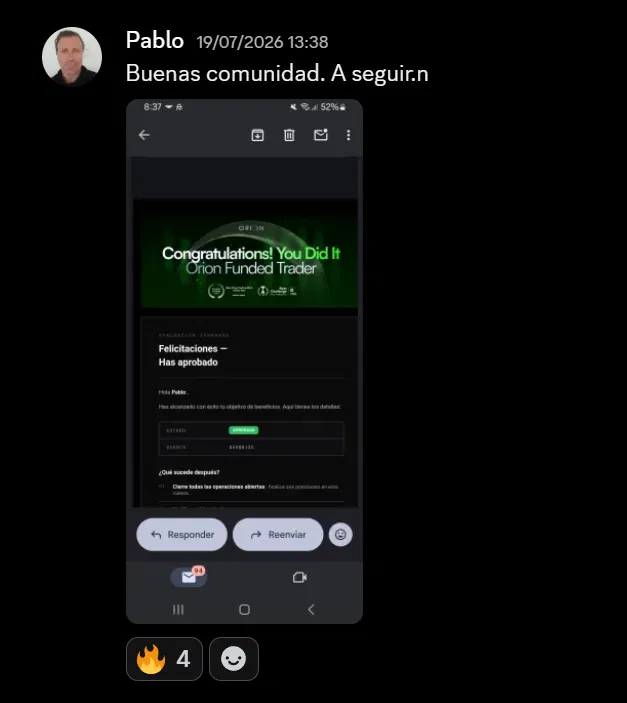 Resultado compartido en la comunidad