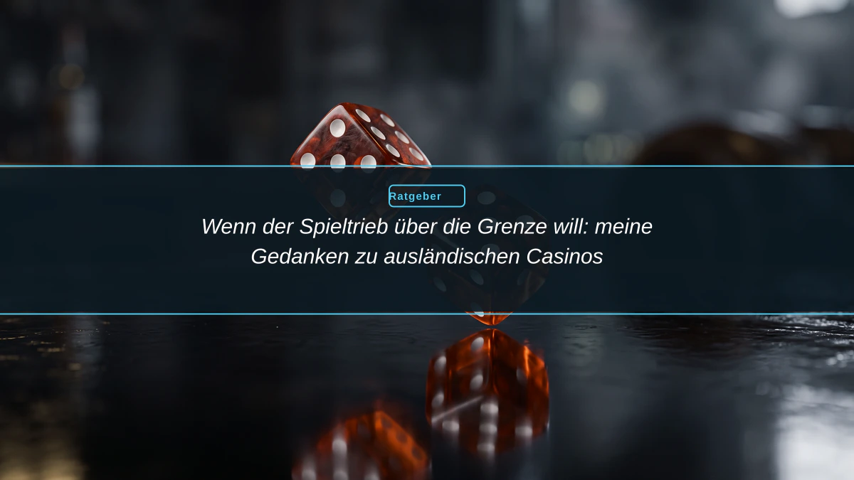 Wenn der Spieltrieb über die Grenze will: meine Gedanken zu ausländischen Casinos