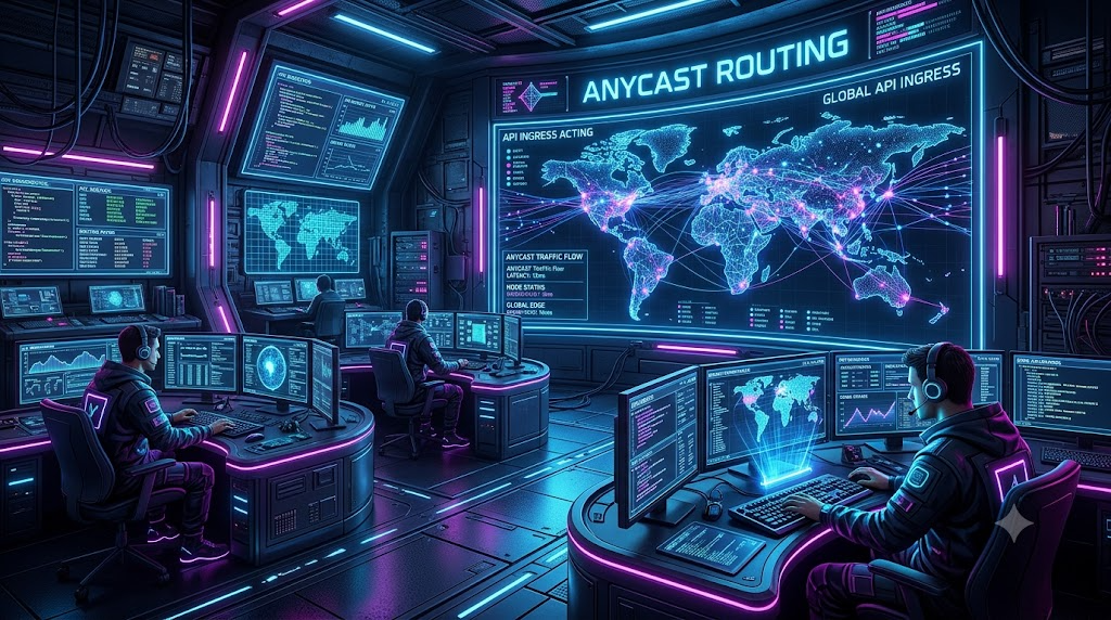 Anycast Routing for Global Webhook Ingress: Minimizing Latency and Packet Loss for Worldwide Senders