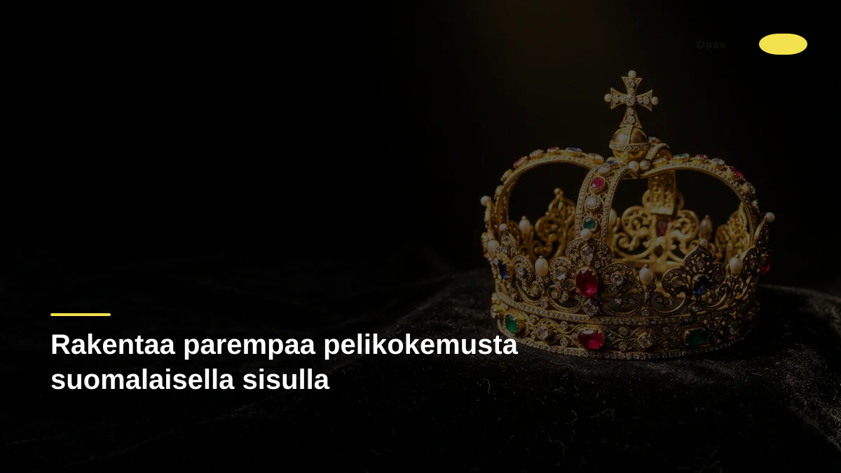 Rakentaa parempaa pelikokemusta suomalaisella sisulla