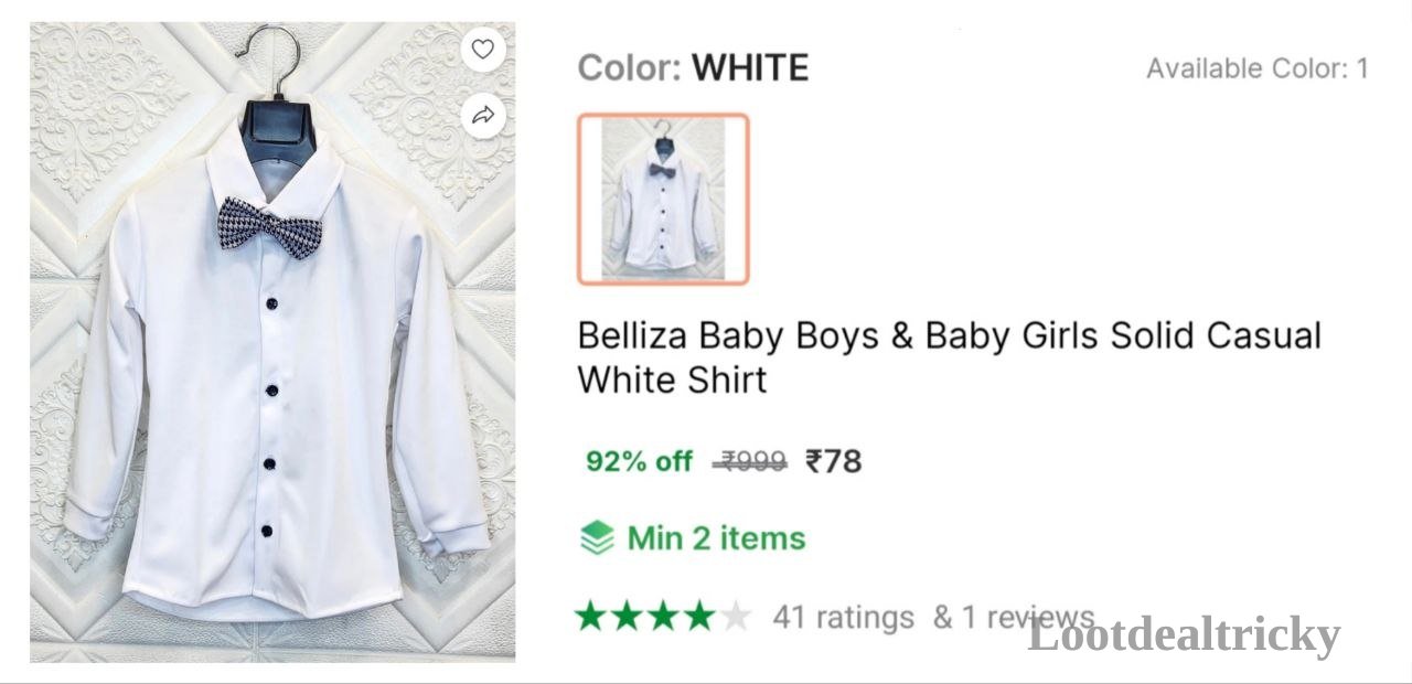 Baby Casual White Offer Image