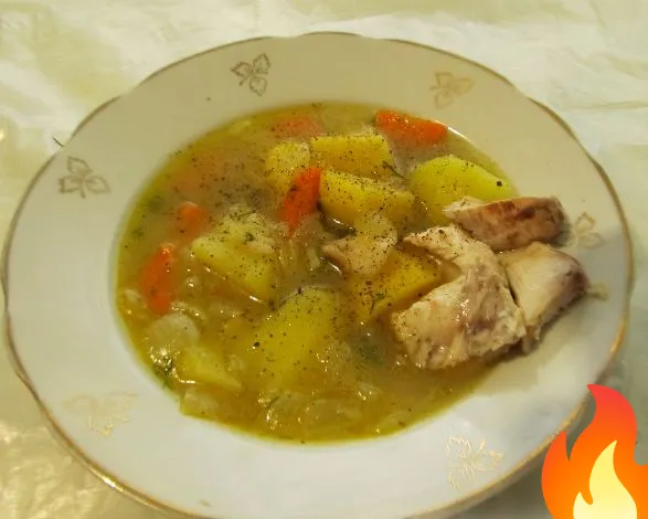 Постер Уха наваристая с рисом