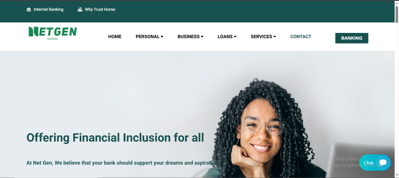 Netgen Banking Website