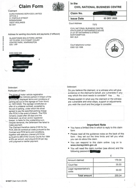 Claimform