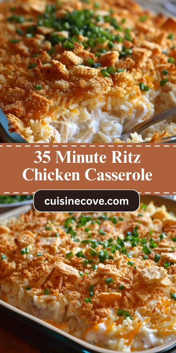 Creamy Ritz Chicken and Rice Casserole Ready in Just 35 Minutes