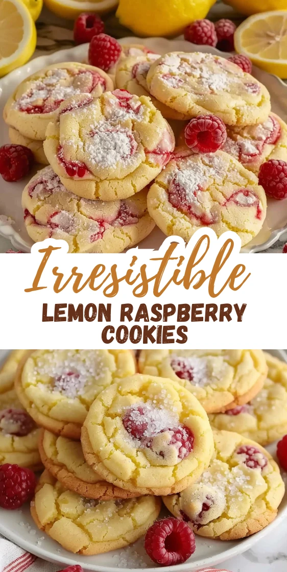Lemon Raspberry Cookies That Melt in Your Mouth