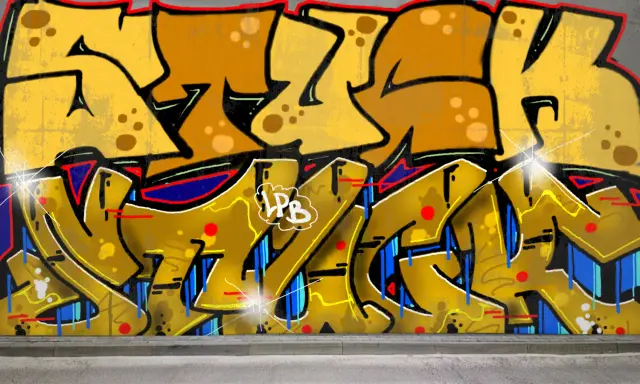 Graffiti artwork by LPBER